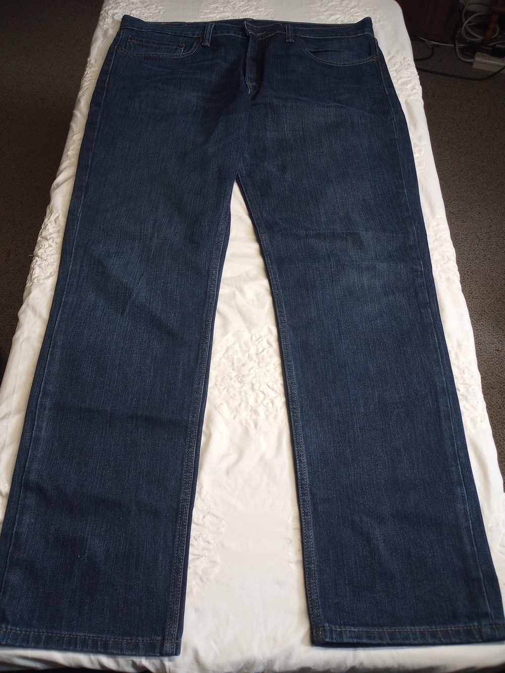 Levis 511 Classic Dark Blue Slim Straight Leg Jeans 36x32